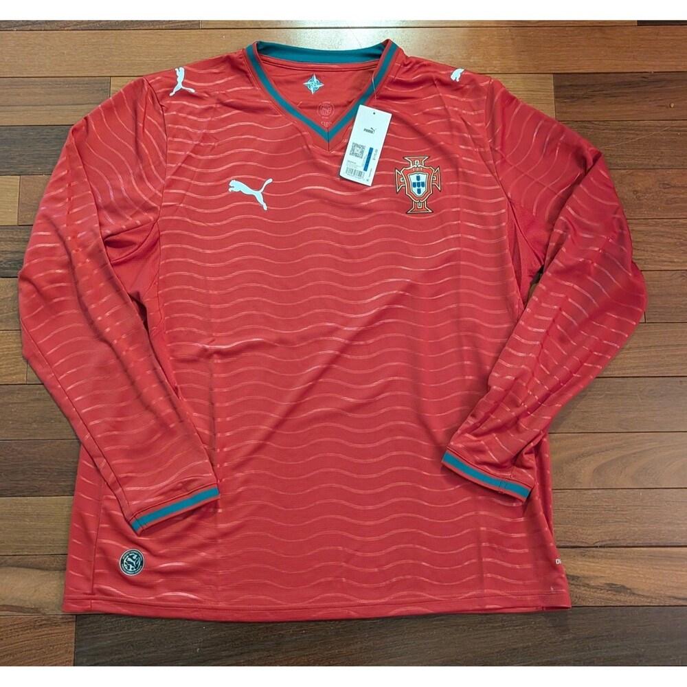 Puma Portugal 2026 World Cup Home Soccer Futbol Jersey LS Mens XL NWT